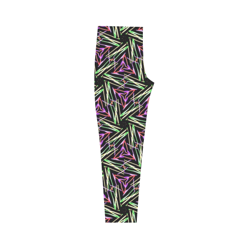 funny doodle pattern 01 Capri Legging (Model L02)