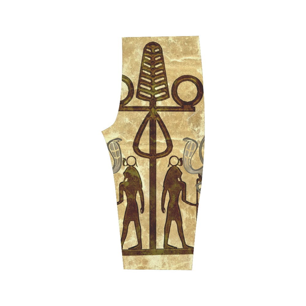 Egyptian sign Hestia Cropped Leggings (Model L03)