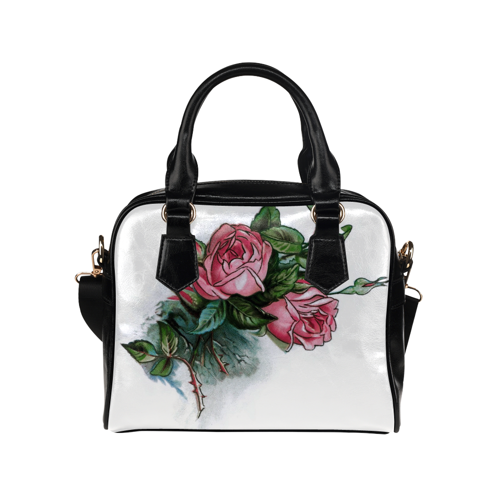 Roses Vintage Floral Shoulder Handbag (Model 1634)