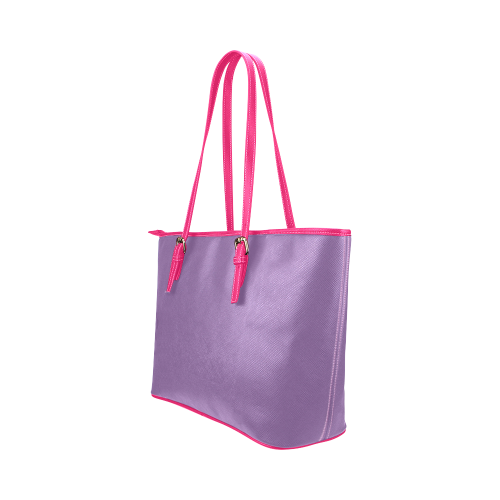 Amethyst Orchid Leather Tote Bag/Large (Model 1651)