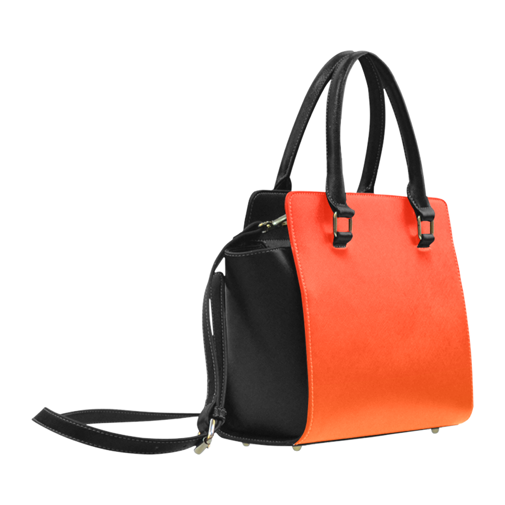 Orange-red gradient VAS2 Classic Shoulder Handbag (Model 1653)