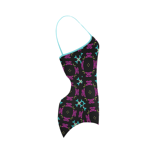 funny doodle pattern 04 Strap Swimsuit ( Model S05)