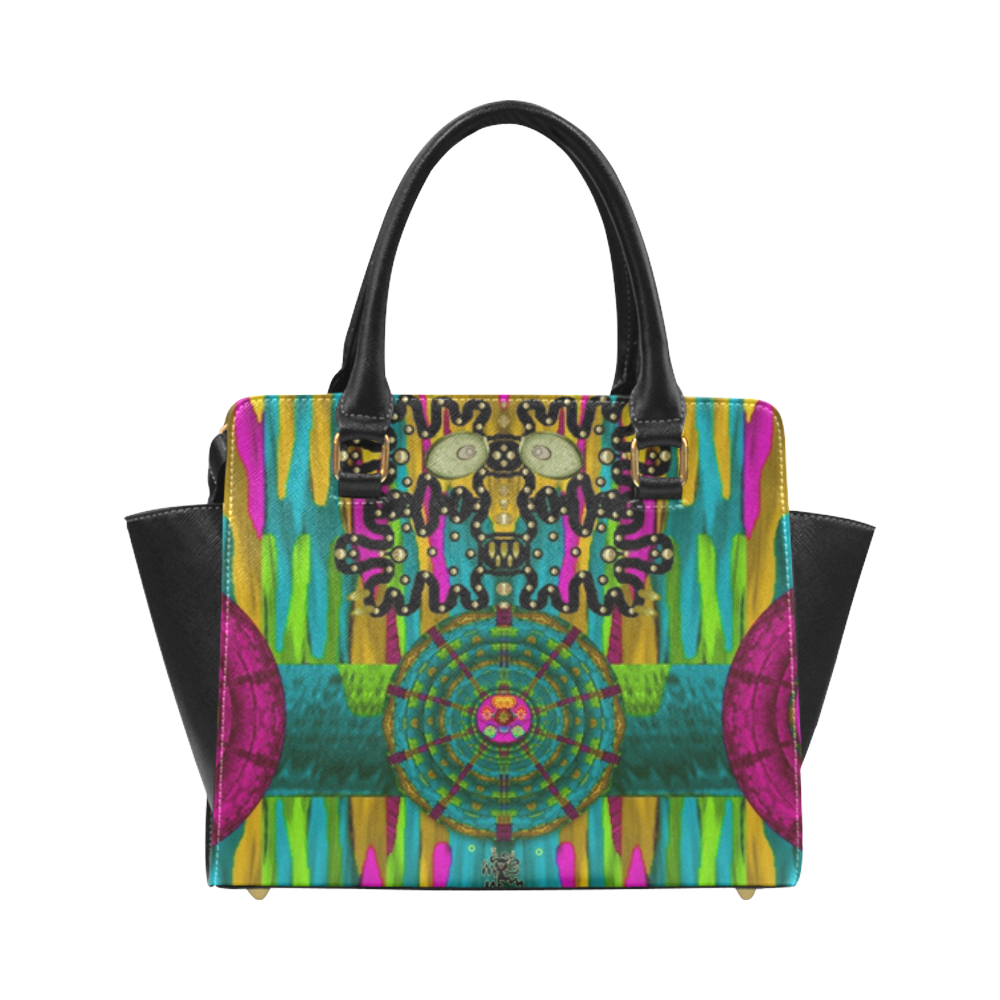 Troll In the Rainbows looking good Classic Shoulder Handbag (Model 1653)