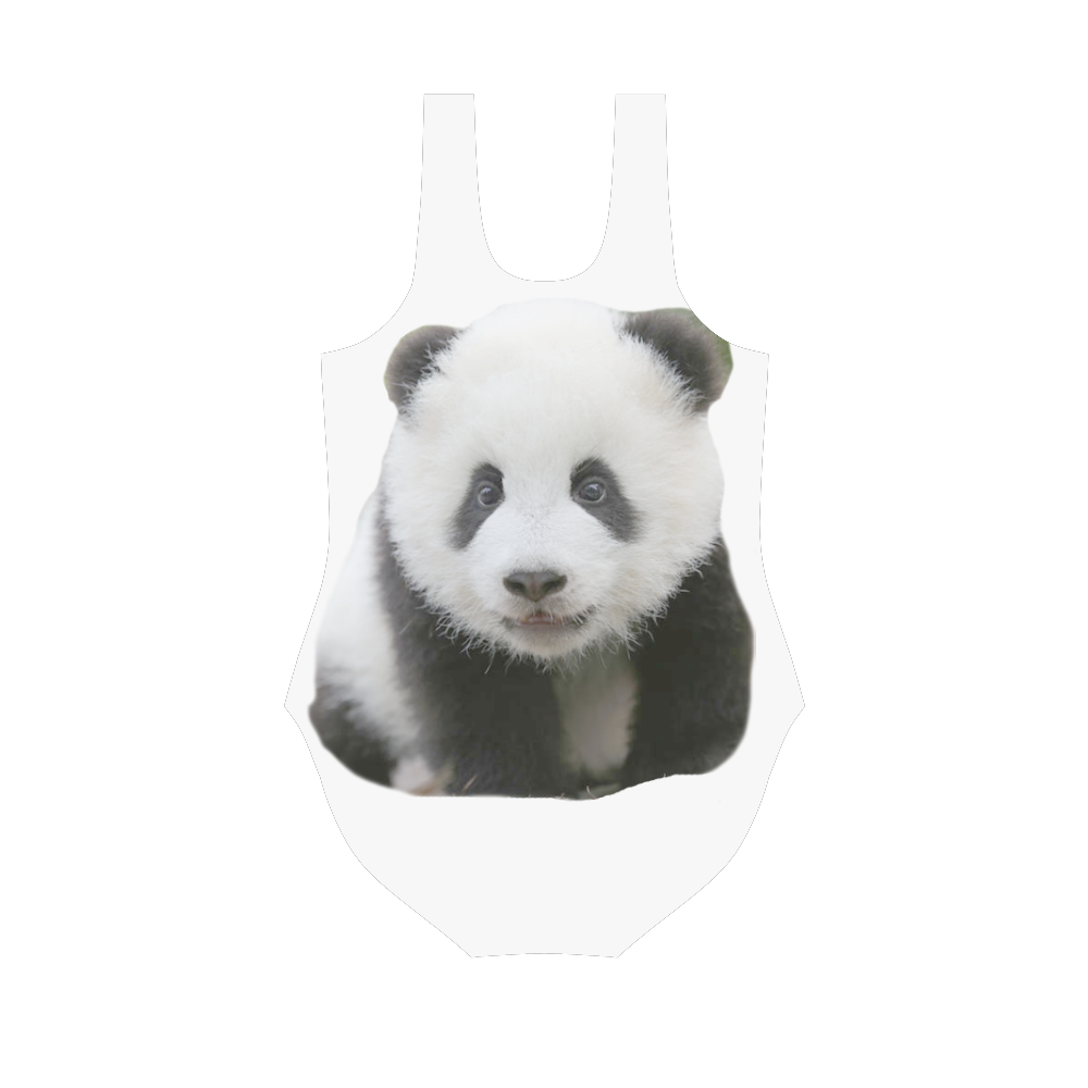 Panda Bear Vest One Piece Swimsuit (Model S04)