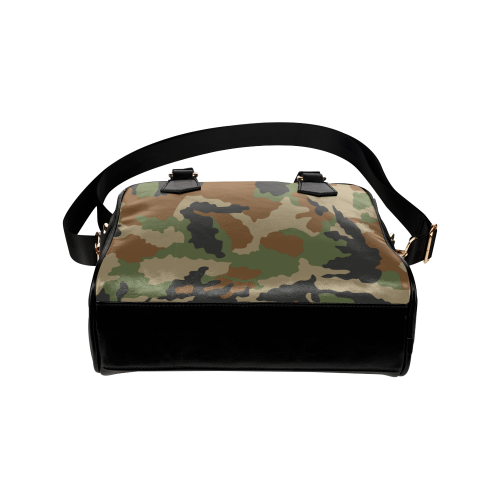 Woodland Forest Camouflage Shoulder Handbag (Model 1634)