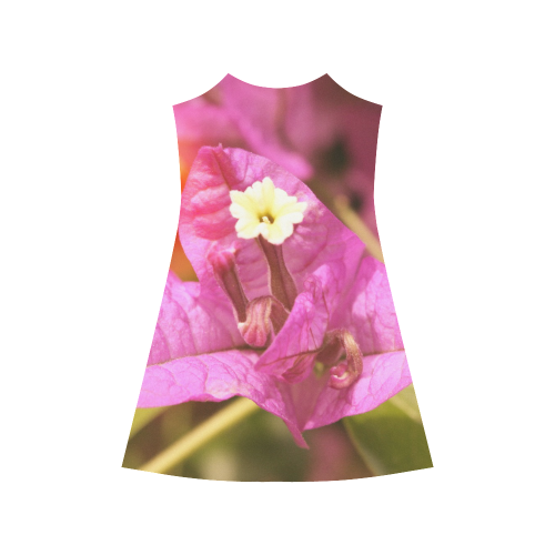 Pink Bougainvillea Alcestis Slip Dress (Model D05)