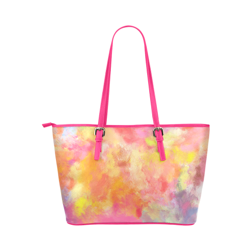 Summer Dreams Leather Tote Bag/Small (Model 1651)