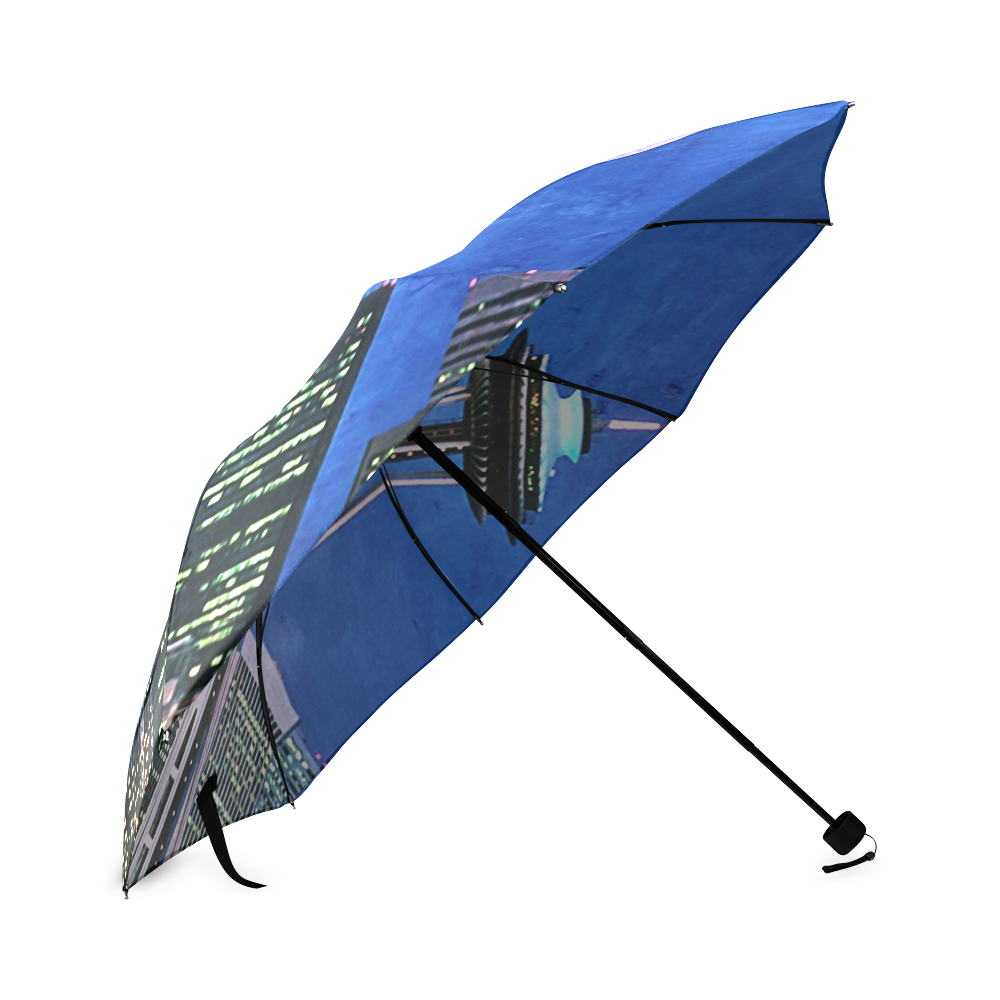 Seattle Space Needle Watercolor Foldable Umbrella (Model U01)