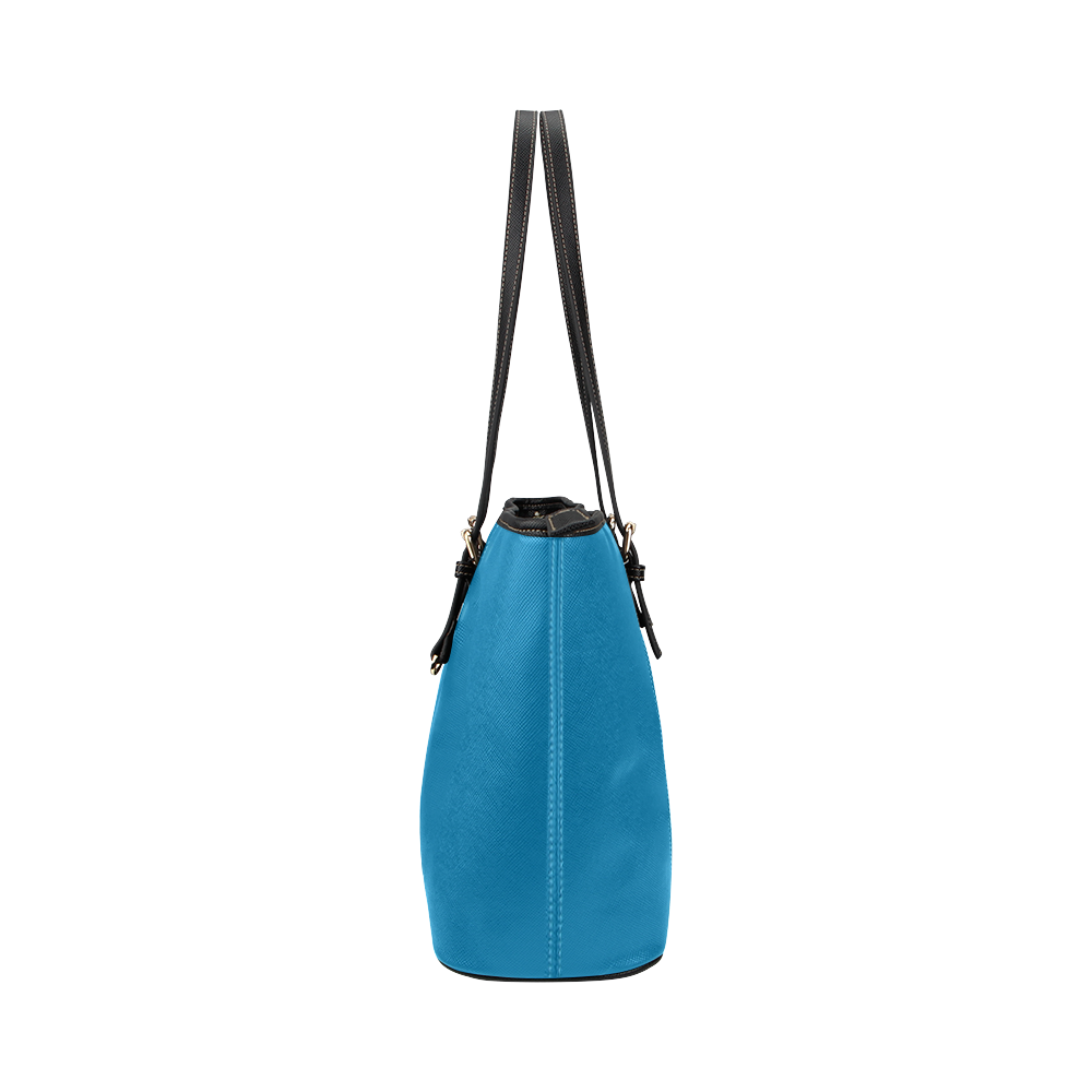 Methyl Blue Leather Tote Bag/Large (Model 1651)