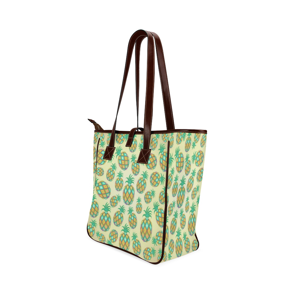 Pineapple Pastel Colors Pattern Classic Tote Bag (Model 1644)