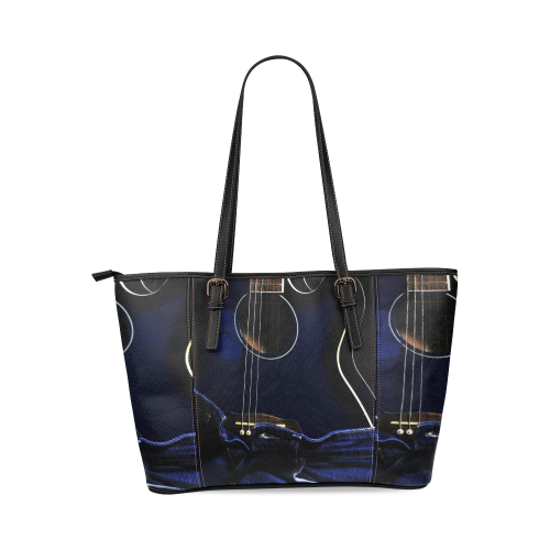 Curves Leather Tote Bag/Small (Model 1640)
