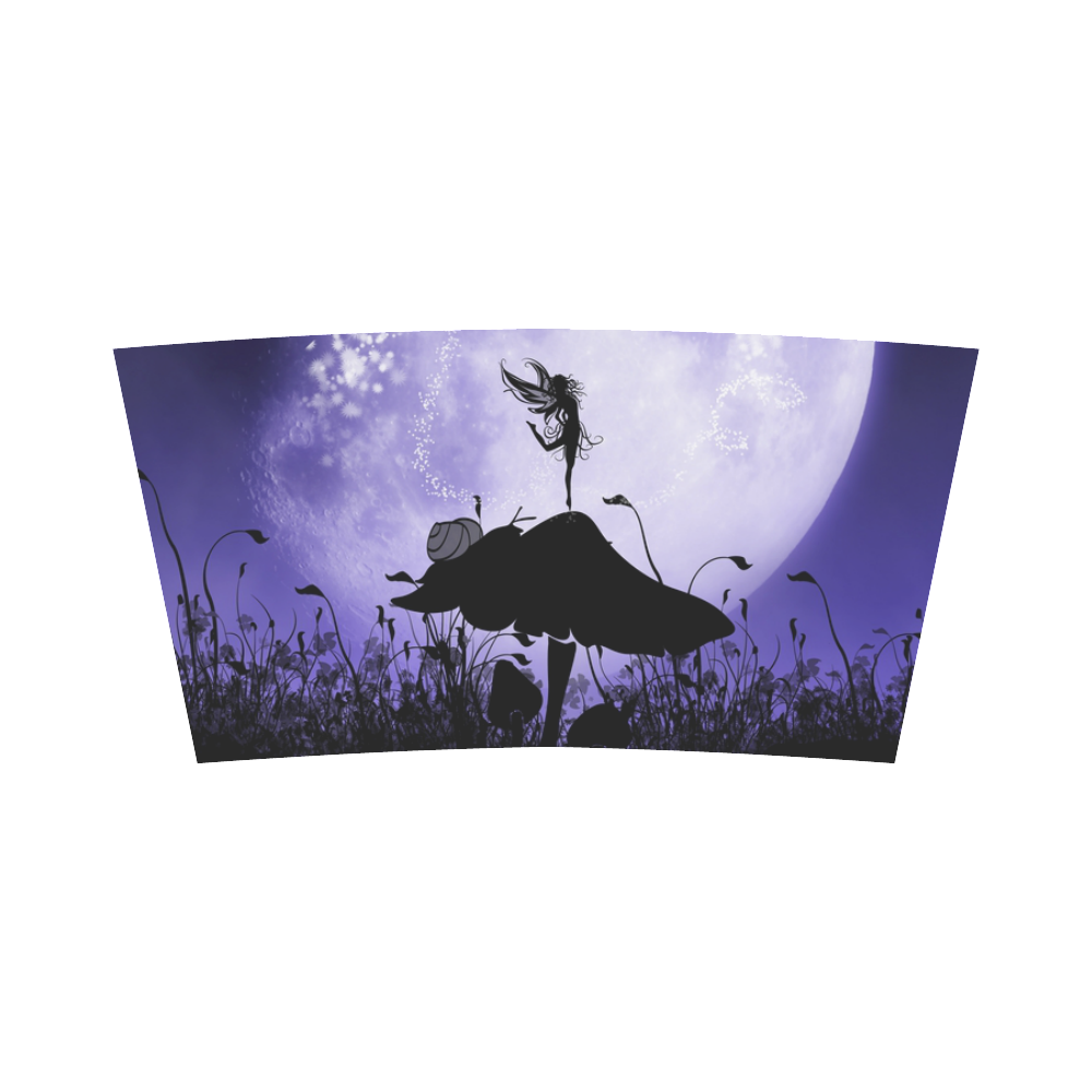 A beautiful fairy dancing on a mushroom silhouette Bandeau Top