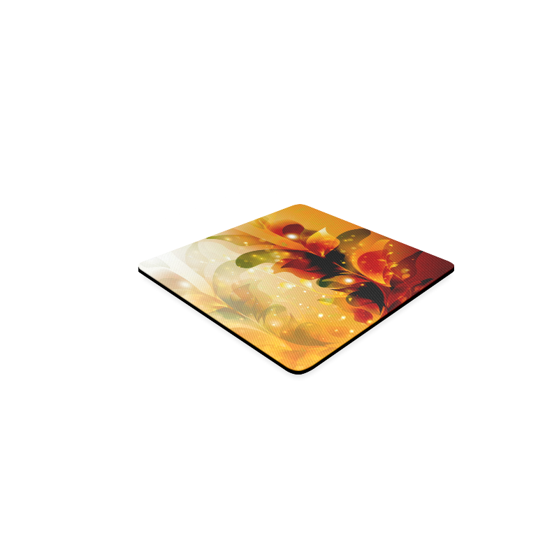Awesome abstract flowers Square Coaster