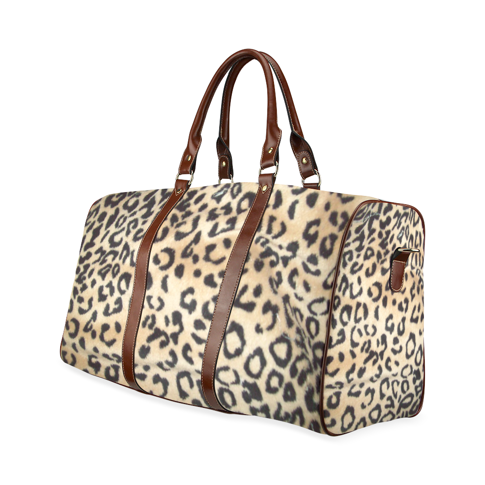 Leopard Print Waterproof Travel Bag/Small (Model 1639) | ID: D288782