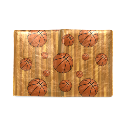 Basketballs with Wood Background Custom NoteBook B5