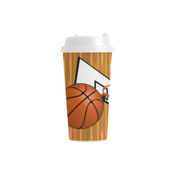 Basketball And Hoop Double Wall Plastic Mug