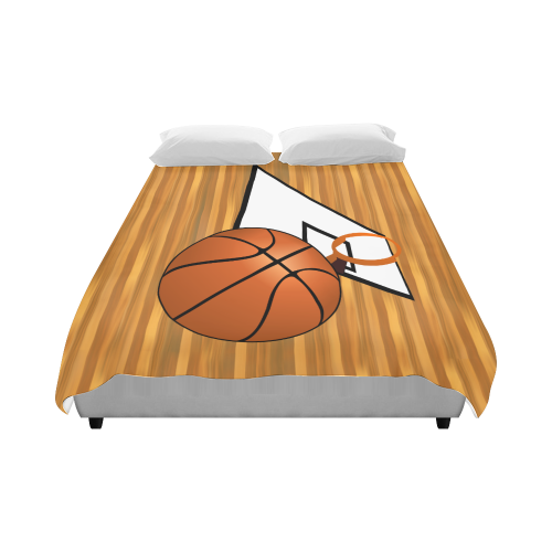 Basketball And Hoop Duvet Cover 86"x70" ( All-over-print)