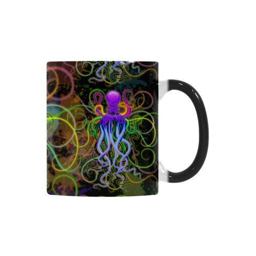 Octopus Psychedelic Luminescence Custom Morphing Mug