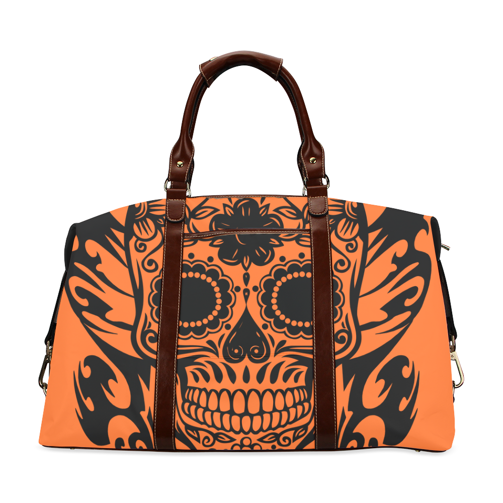 SKULL FLOWERS Classic Travel Bag (Model 1643)