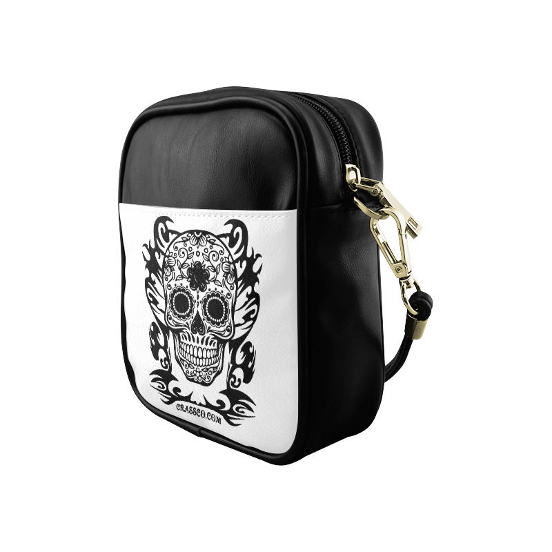 SKULL FLOWERS Sling Bag (Model 1627)