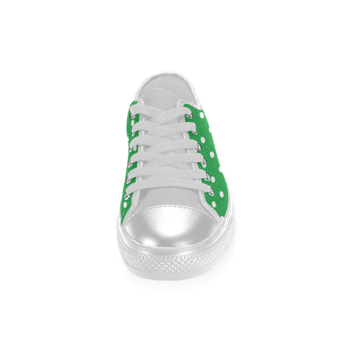 polkadots20160607 Women's Classic Canvas Shoes (Model 018)