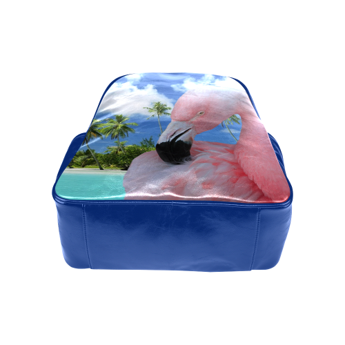 Flamingo and Beach Multi-Pockets Backpack (Model 1636)