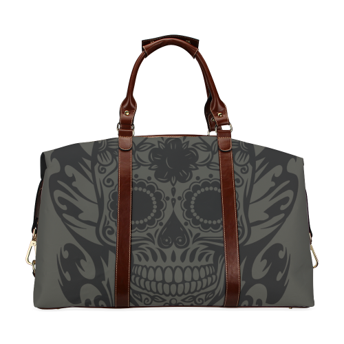 SKULL FLOWERS Classic Travel Bag (Model 1643)