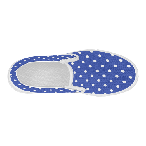 polkadots20160610 Women's Slip-on Canvas Shoes (Model 019)