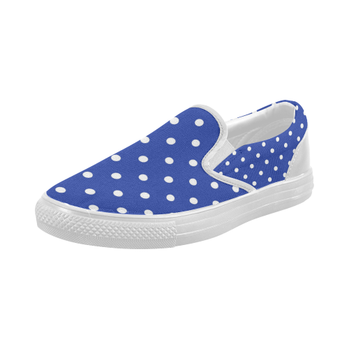 polkadots20160610 Women's Slip-on Canvas Shoes (Model 019)