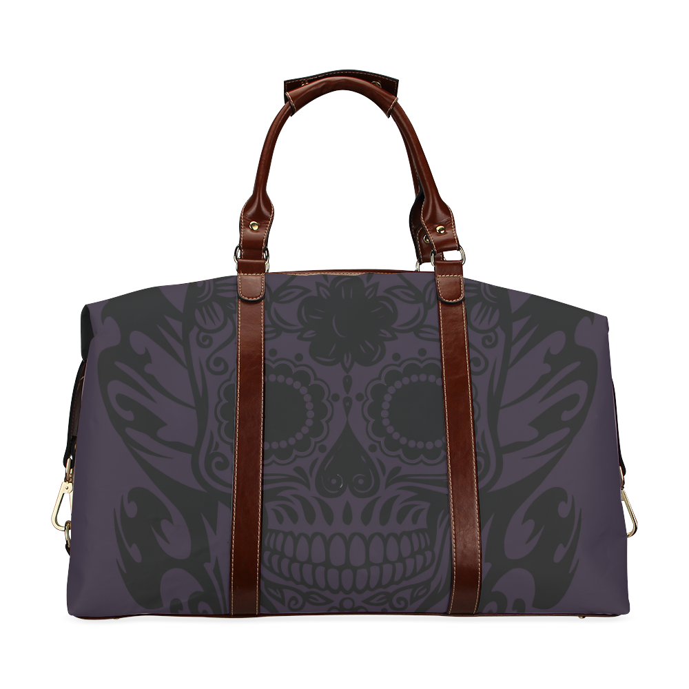 SKULL FLOWERS Classic Travel Bag (Model 1643)