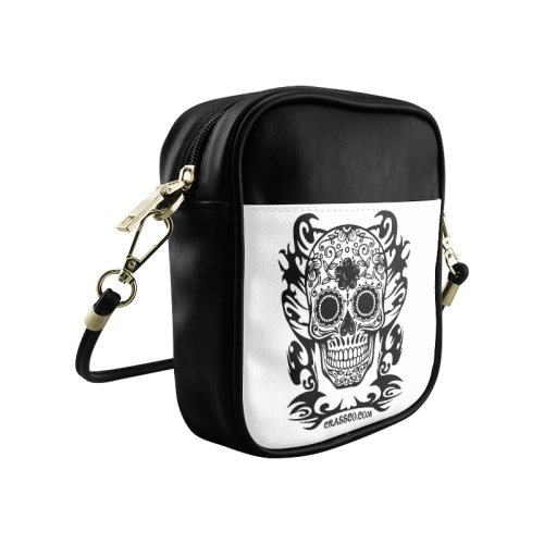 SKULL FLOWERS Sling Bag (Model 1627)