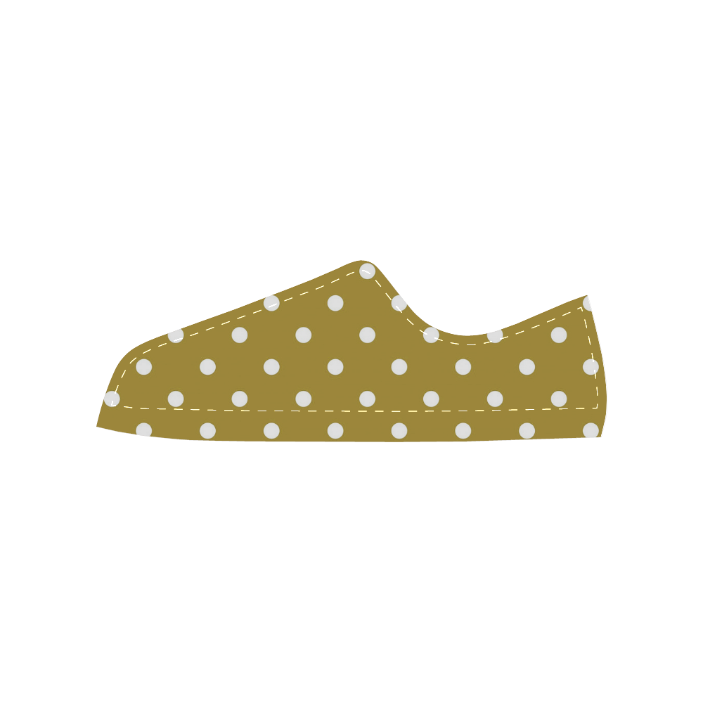 polkadots20160604 Women's Classic Canvas Shoes (Model 018)