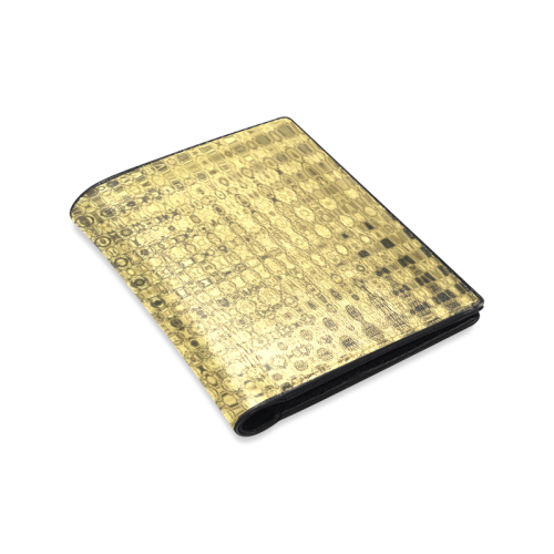 GOLD LUXURY TEXTURE Men's Leather Wallet (Model 1612)