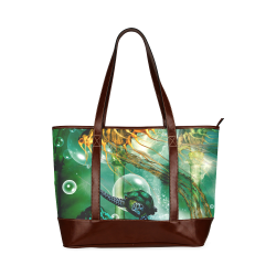 Turtle with jelly fsih Tote Handbag (Model 1642)