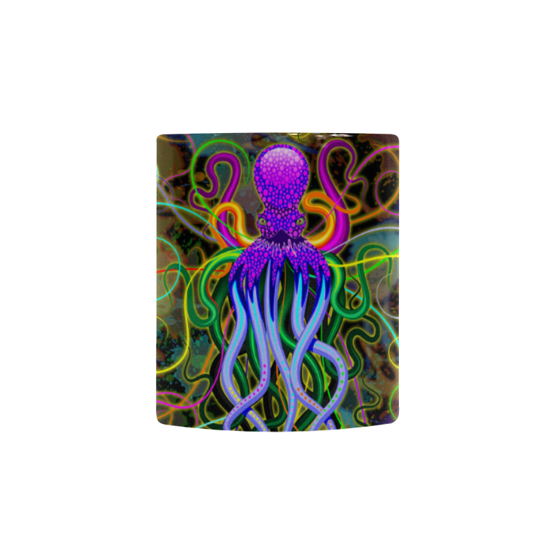 Octopus Psychedelic Luminescence Custom Morphing Mug