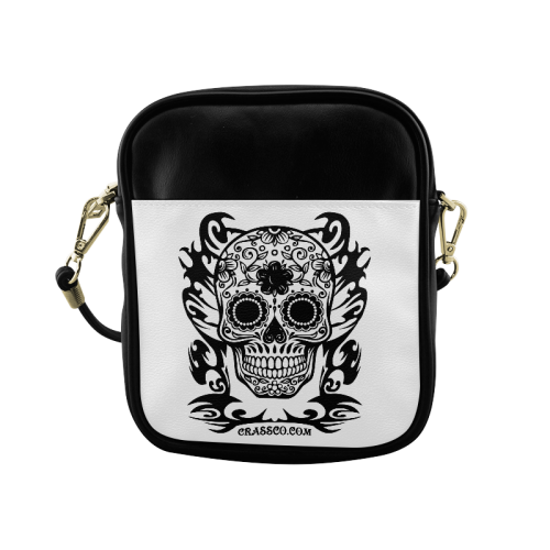 SKULL FLOWERS Sling Bag (Model 1627)