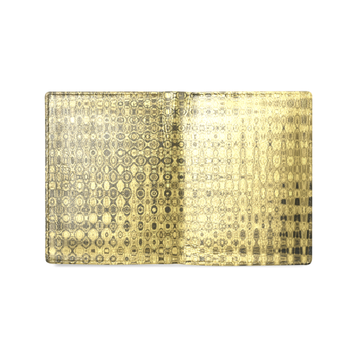 GOLD LUXURY TEXTURE Men's Leather Wallet (Model 1612)