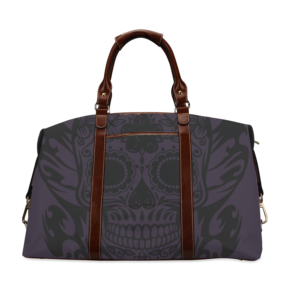 SKULL FLOWERS Classic Travel Bag (Model 1643)