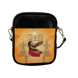 Beautiful Isis with egyptian sign Sling Bag (Model 1627)