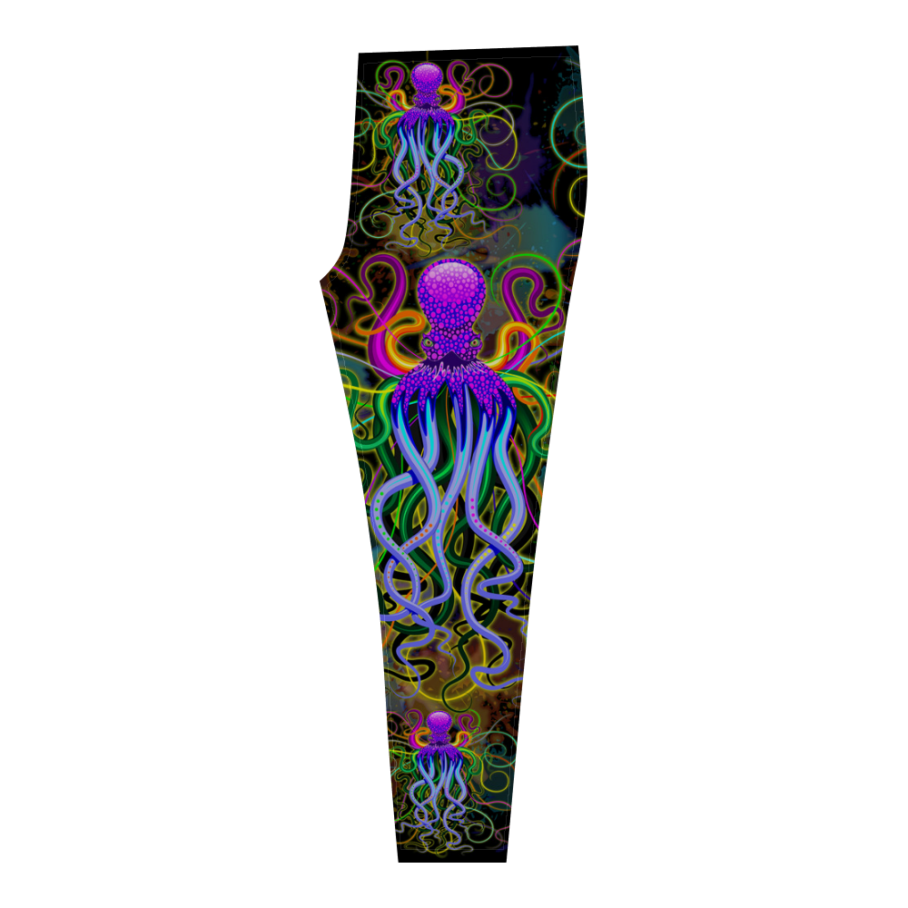 Octopus Psychedelic Luminescence Cassandra Women's Leggings (Model L01)