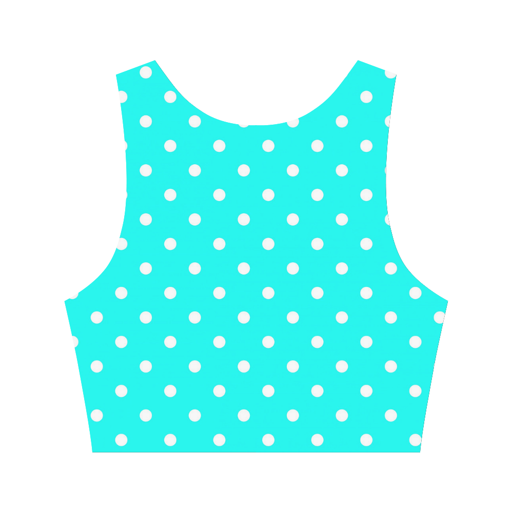 polkadots20160621 Women's Crop Top (Model T42)