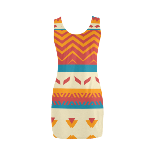Tribal shapes Medea Vest Dress (Model D06)