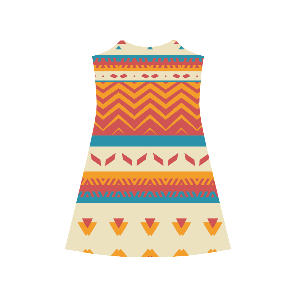 Tribal shapes Alcestis Slip Dress (Model D05)