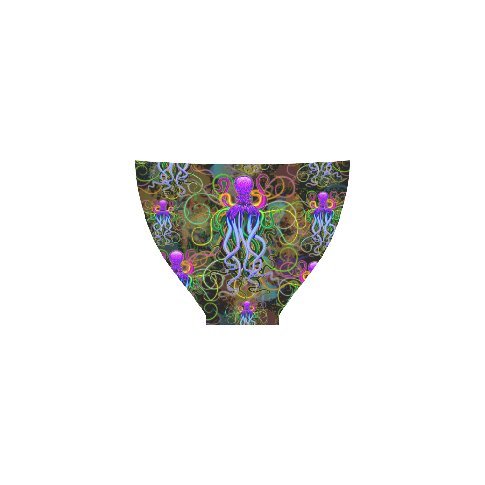 Octopus Psychedelic Luminescence Custom Bikini Swimsuit