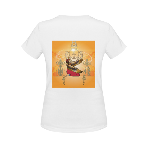 Beautiful Isis with egyptian sign Women's Classic T-Shirt (Model T17）