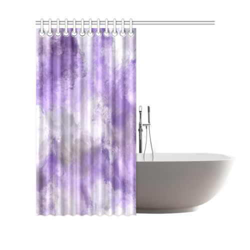 Lavender Clouds Oil Painting Shower Curtain 69"x70"