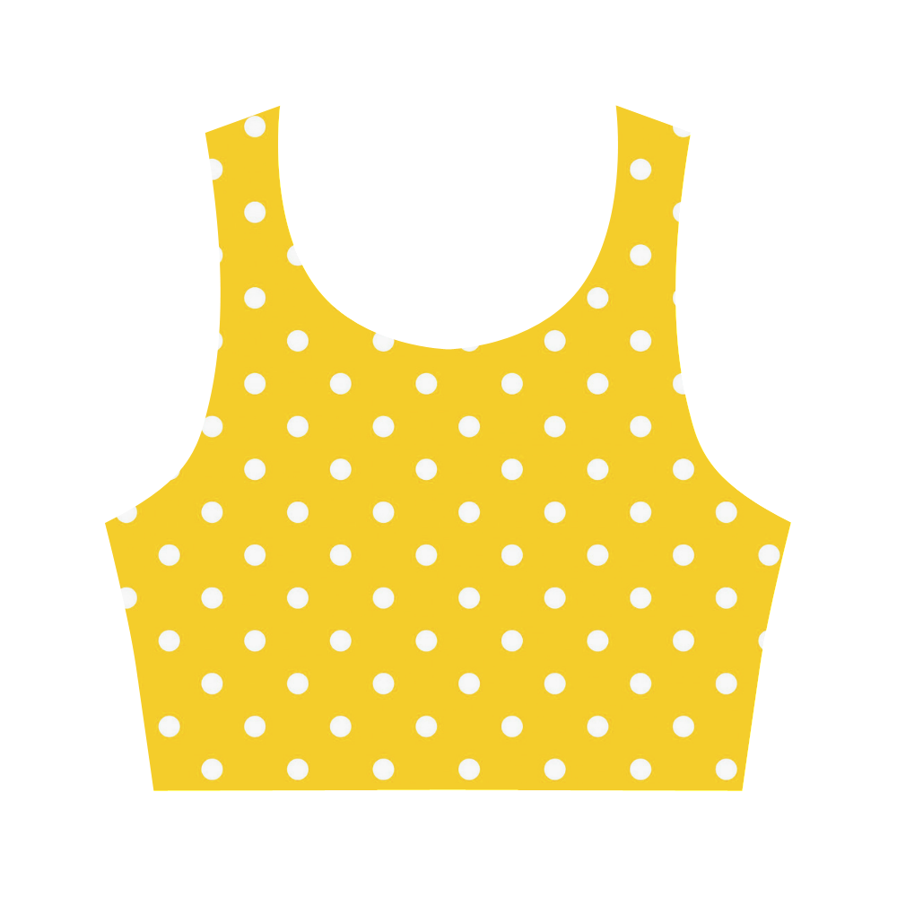polkadots20160618 Women's Crop Top (Model T42)