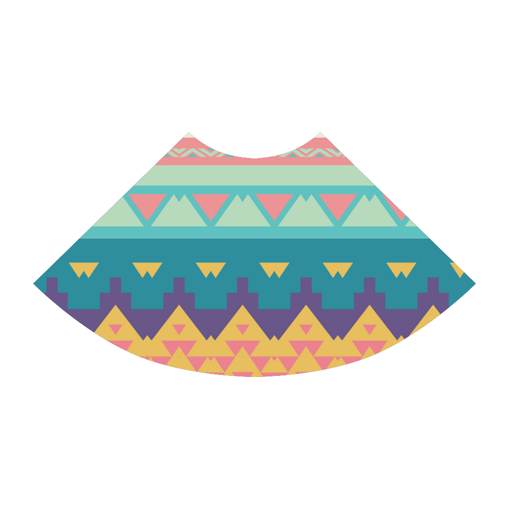 Pastel tribal design Atalanta Sundress (Model D04)