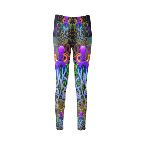 Octopus Psychedelic Luminescence Cassandra Women's Leggings (Model L01)