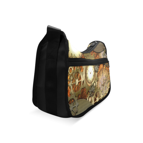 Steampunk in gold Crossbody Bags (Model 1616)